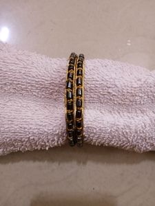 Black Beads Bangles