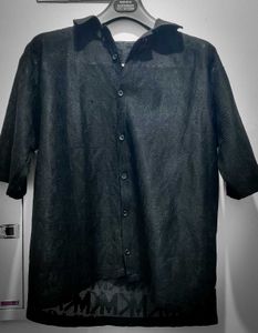Net Shirt Z Black For Man's