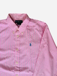 Ralph Lauren Pink Stripe Button-Down Shirt