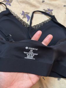 Comfortable Black Lace Trim Bralette