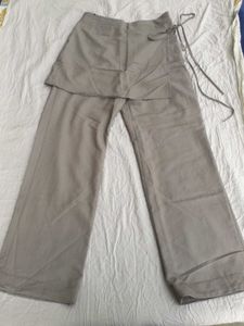 tiered skirt wrap pants🕶👜