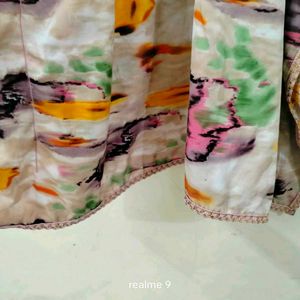 Stylish Abstract Print Kaftan Kurta