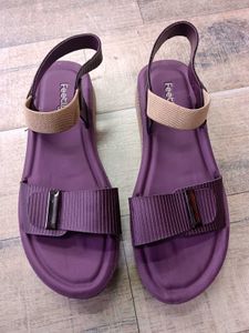 Stylish Purple Flat Sandals