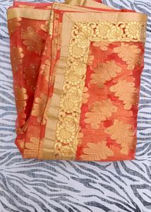 fancy Organza saree