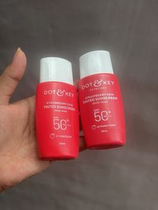 combo of Dot &amp; Key Tinted sunscreen