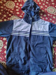 Adidas Zip-Up Hooded Jacket like New