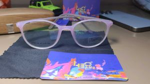 Stylish Purple Eyeglasses with Case