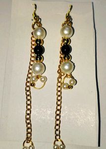 Eyer ring stylish fancy bridal Chain metal,pearls