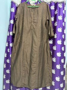 Elegant Brown Kurti Set