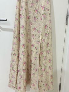 Floral Puff Sleeve Midi Dress