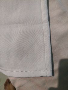 Beige Wide-Leg Trousers