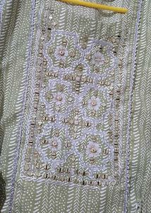 Embroidered Cotton Kurta