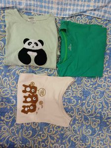 Cute Panda &amp; Bear T-Shirts Bundle