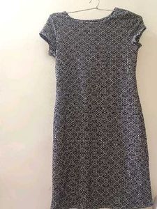 Patterned Midi Dress