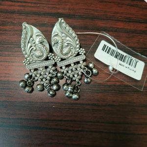 Antique Peacock Dangle Earrings