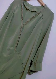 Light Olive Elegant Top For 50 Bust