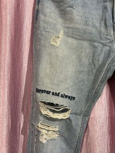 Madame Ripped Graphic Print Jeans