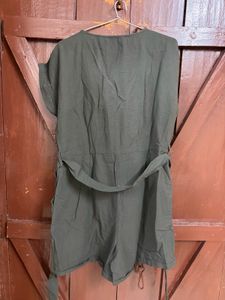 Stylish Olive Green Jumpsuit