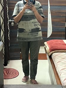 Casual Graphic Print T-Shirt and pant