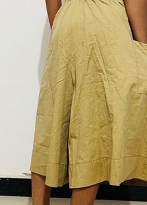 Stylish Olive Green Wide-Leg Pants