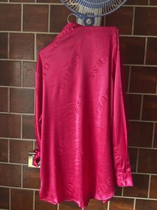 Original Guess Satin Shirt - Hot Pink