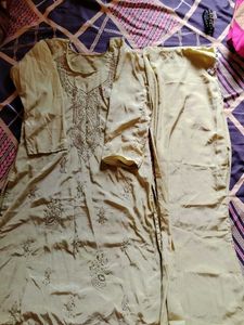 Crepe yellow Suit 3pc XL