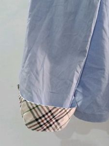 Blue Button-Up Long Sleeve Shirt