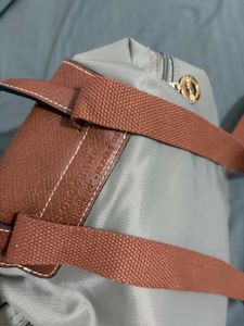 White Longchamp Backpack
