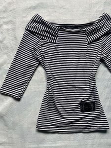 Striped Off-Shoulder Top