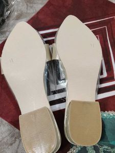 unused Sparkling Embellished Transparent Sandals