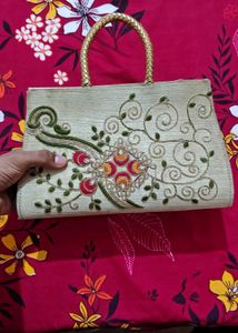 Embroidered Clutch Bag