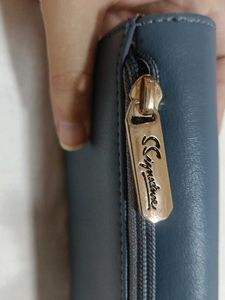 Signature Blue Clutch