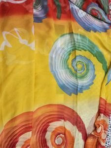Vibrant Printed Saree