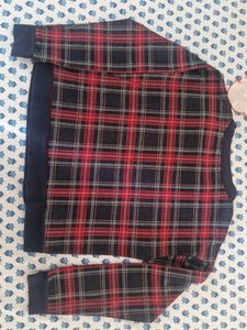 Men's Plaid Crewneck Sweatshirt