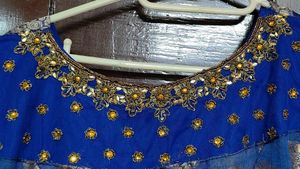 Embellished Blue Top