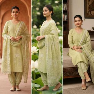 Light Green Kurta Set with Dupatta