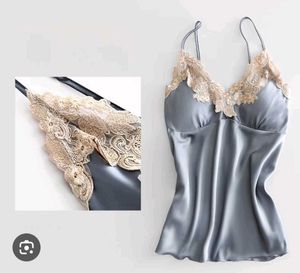 Lace Trim Silk Camisole Top🦢✨️