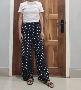 Polka Dot Wide Leg Pants