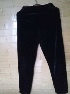 Elegant Black Velvet Pants