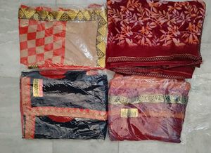 Set of 4 Beautiful Sarees
