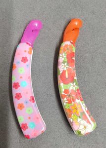 Banana Hair Clip Set Of 2 Orange🧡 and Pink 💖