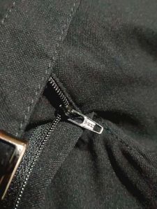 Korean Style Bottom Button Up Black Jeans.