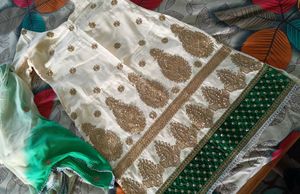 Embroidered kurta with dupatta