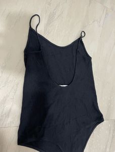 H&amp;M Sleek Black Bodysuit