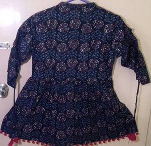 Stylish Printed Kurta with Adjustable sleeves