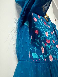 Boho Embroidered Tiered Maxi Dress