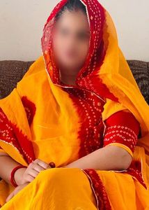 Vibrant Yellow &amp; Red Bandhani Saree