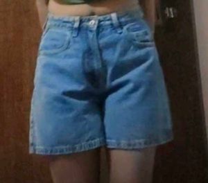Classic Blue Denim Shorts