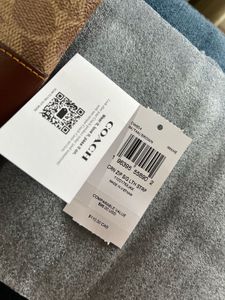 authentic Coach Signature Print Wristlet