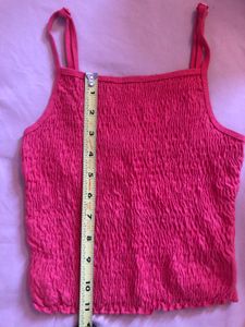 NUON westside Pink-Red Spaghetti-Tank Top